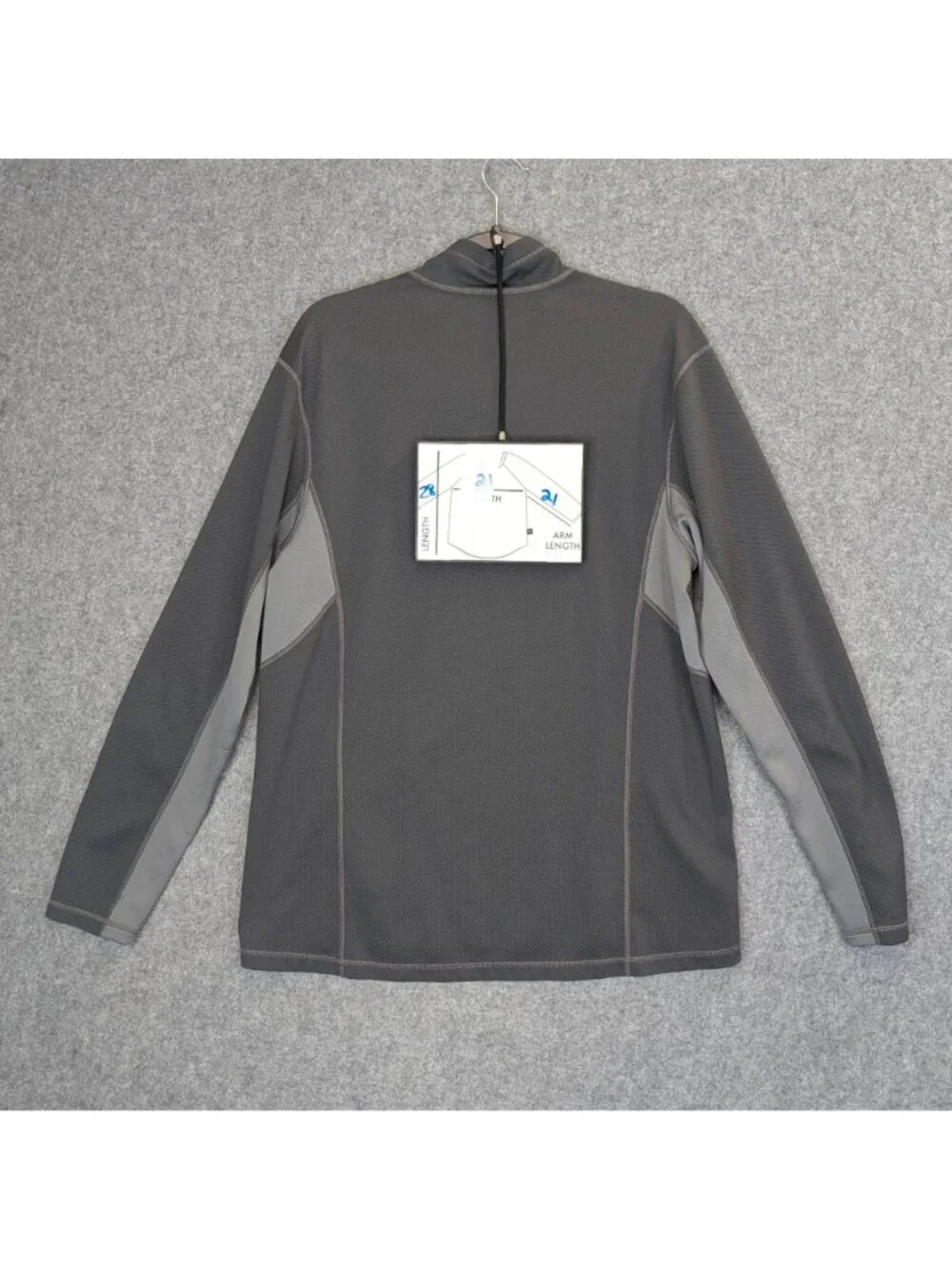 Nike ACG Mens XL 1/4 Zip Pullover Gray Athletic Fit Knit Sweatshirt Hiking Top